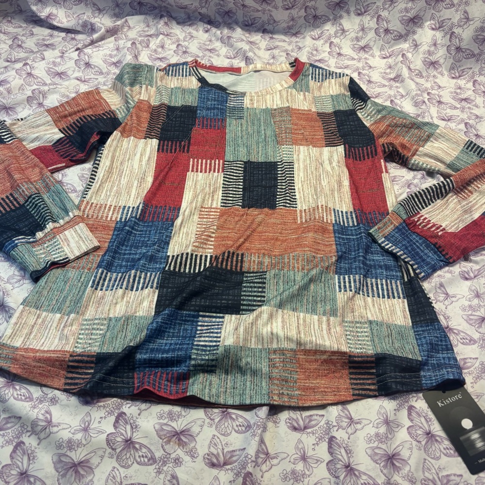 🫟Women's Patchwork Long Sleeve Top